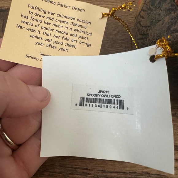 New Johanna Parker Spooky Owlfonzo Owl Container Bethany Lowe Halloween - Picture 6 of 6